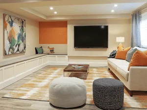 aménagement sous-sol moderne